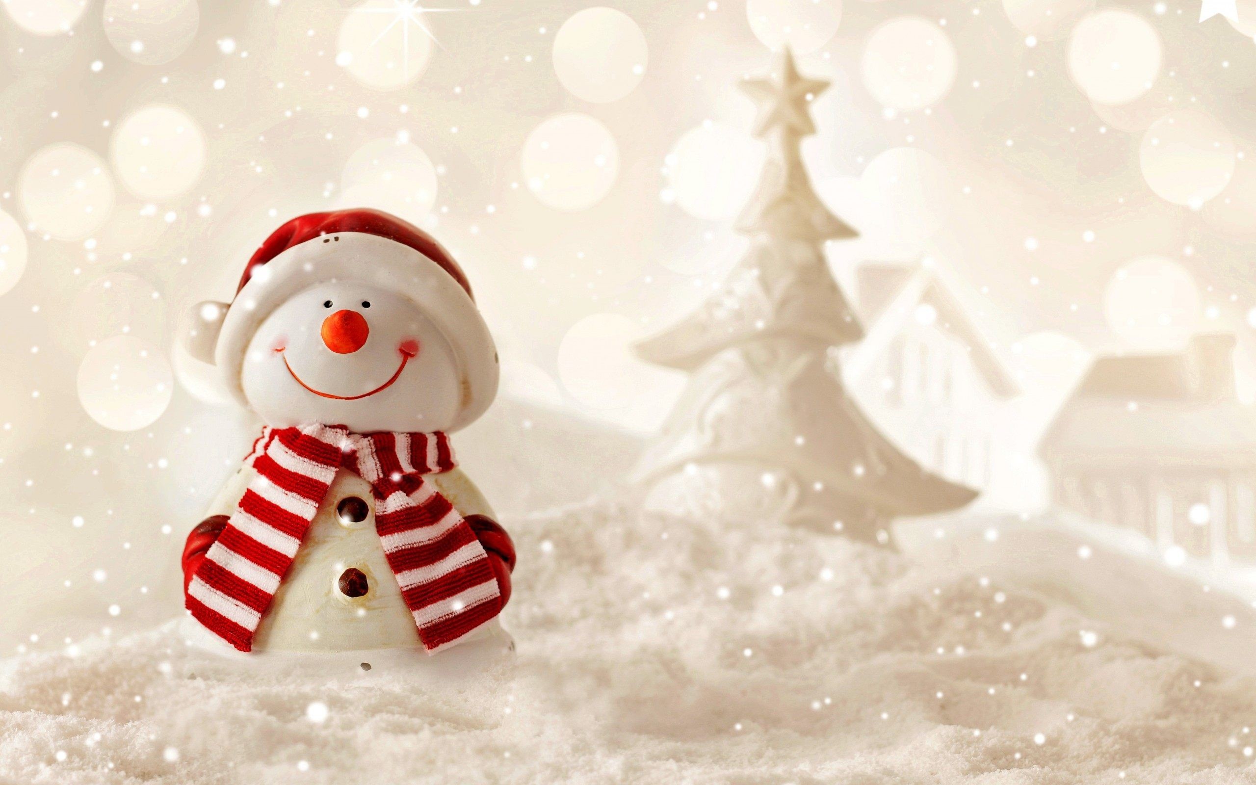 Snowman Wallpaper For Desktop, Laptop & Mobile In High - Holiday Desktop Backgrounds Snowmen - HD Wallpaper 