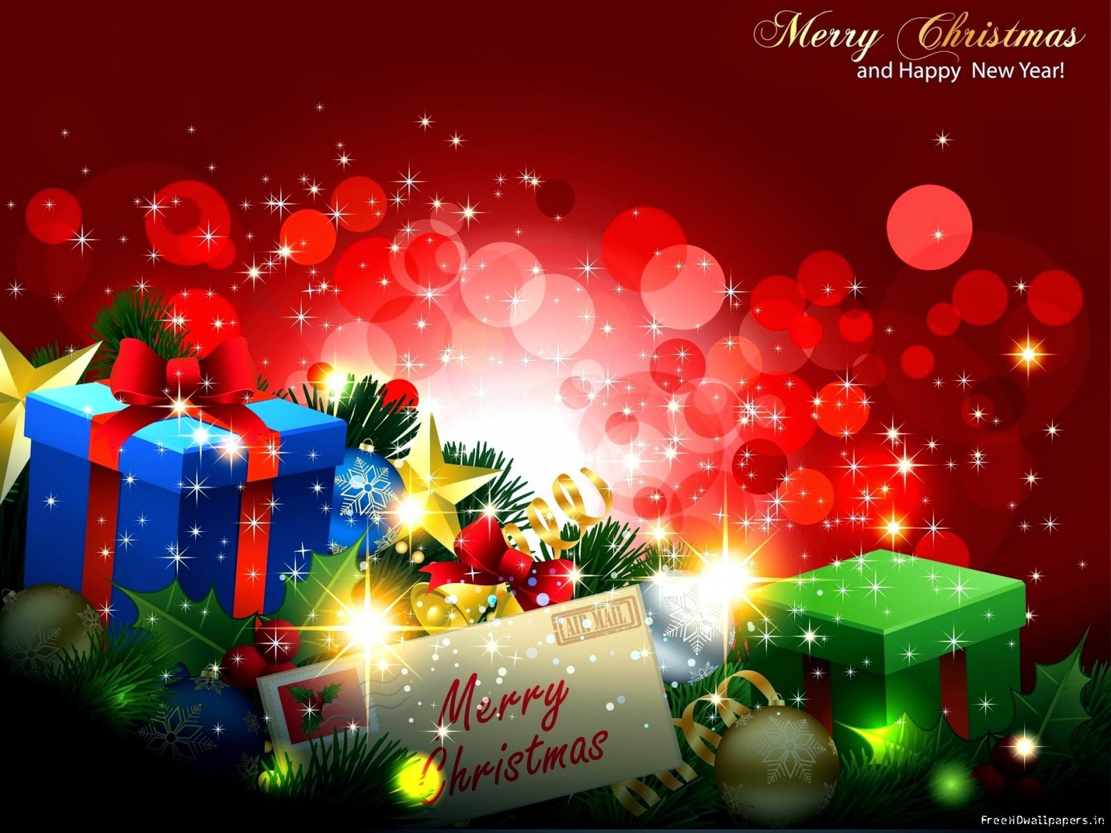 Happy Merry Christmas Wallpaper Image Pics Hd - Merry Christmas And A Happy New Year Free - HD Wallpaper 
