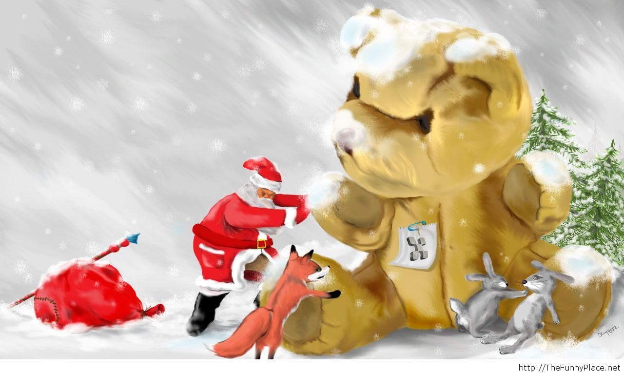 Funny Christmas Image Wallpaper Hd - Christmas Wallpaper Hd Funny - HD Wallpaper 