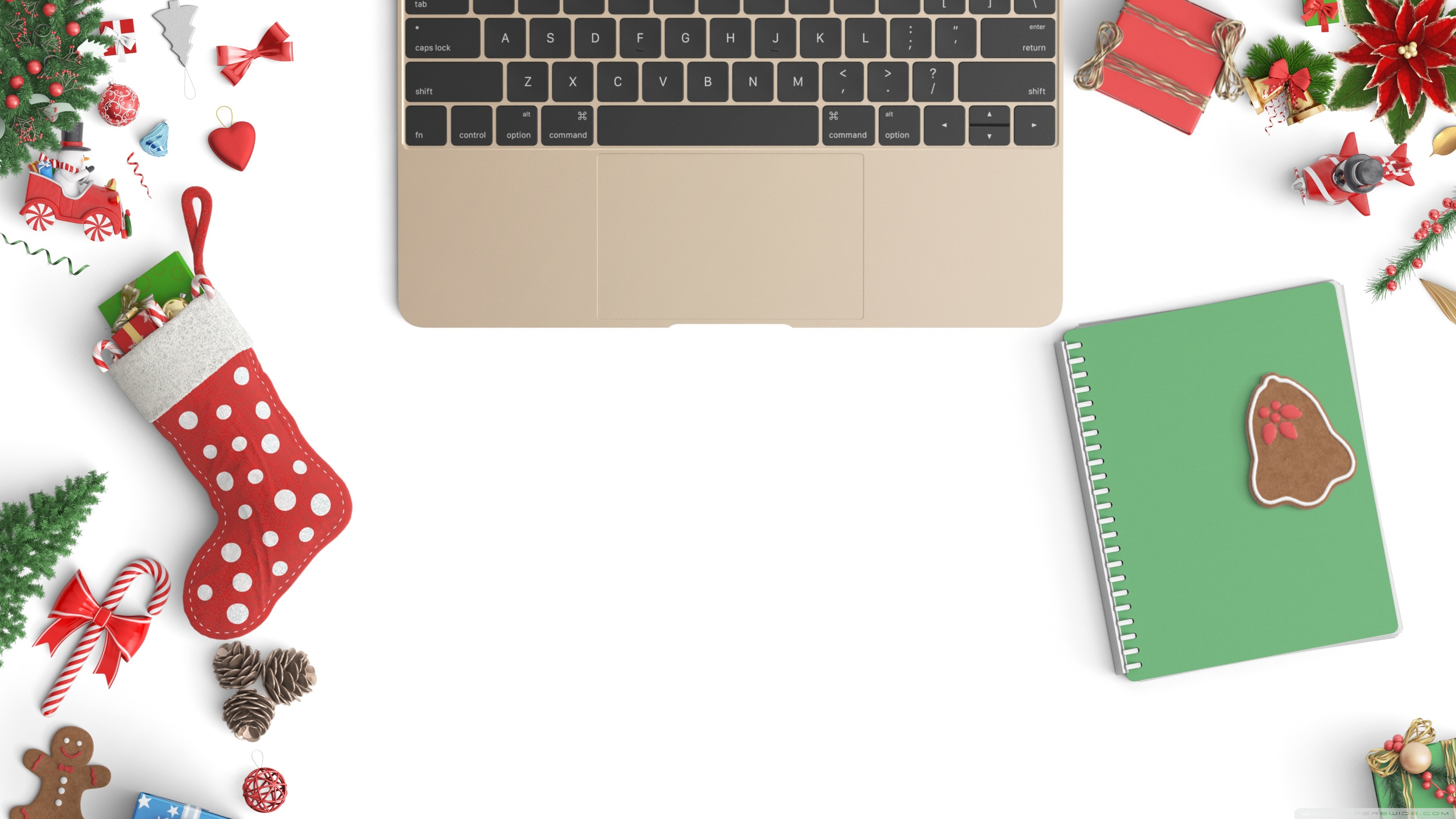 Christmas Desk - HD Wallpaper 