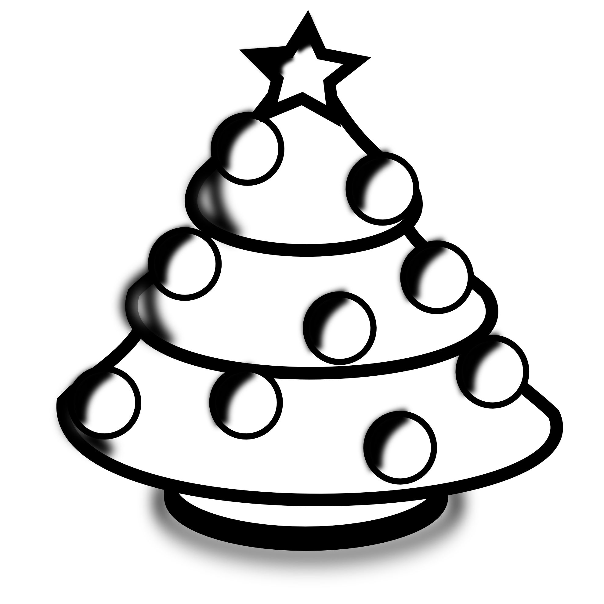 Merry Christmas Clip Art Black And White Background - Christmas Clip Art Black White Png - HD Wallpaper 