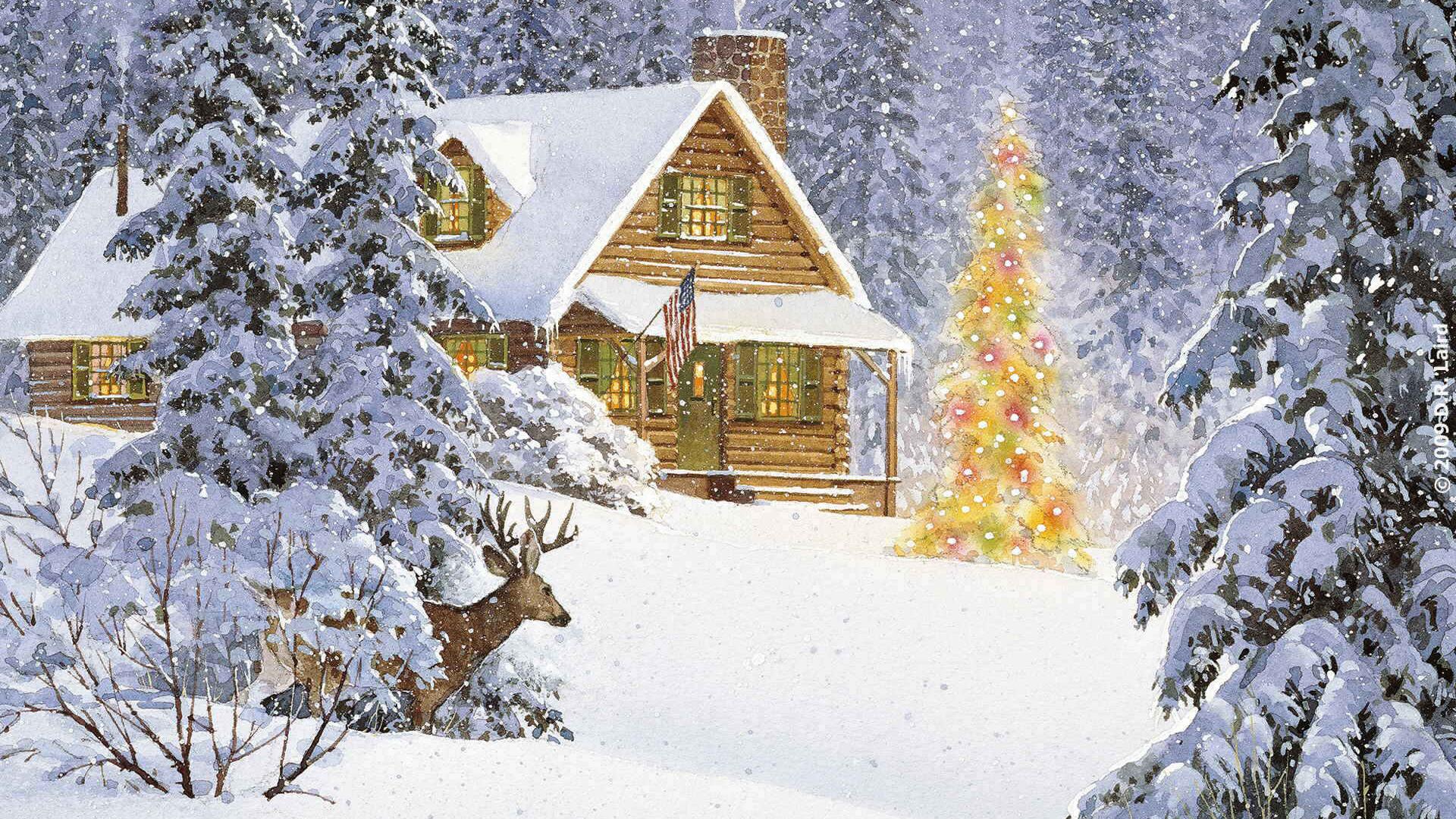 Christmas Wallpaper 1366x768 - HD Wallpaper 