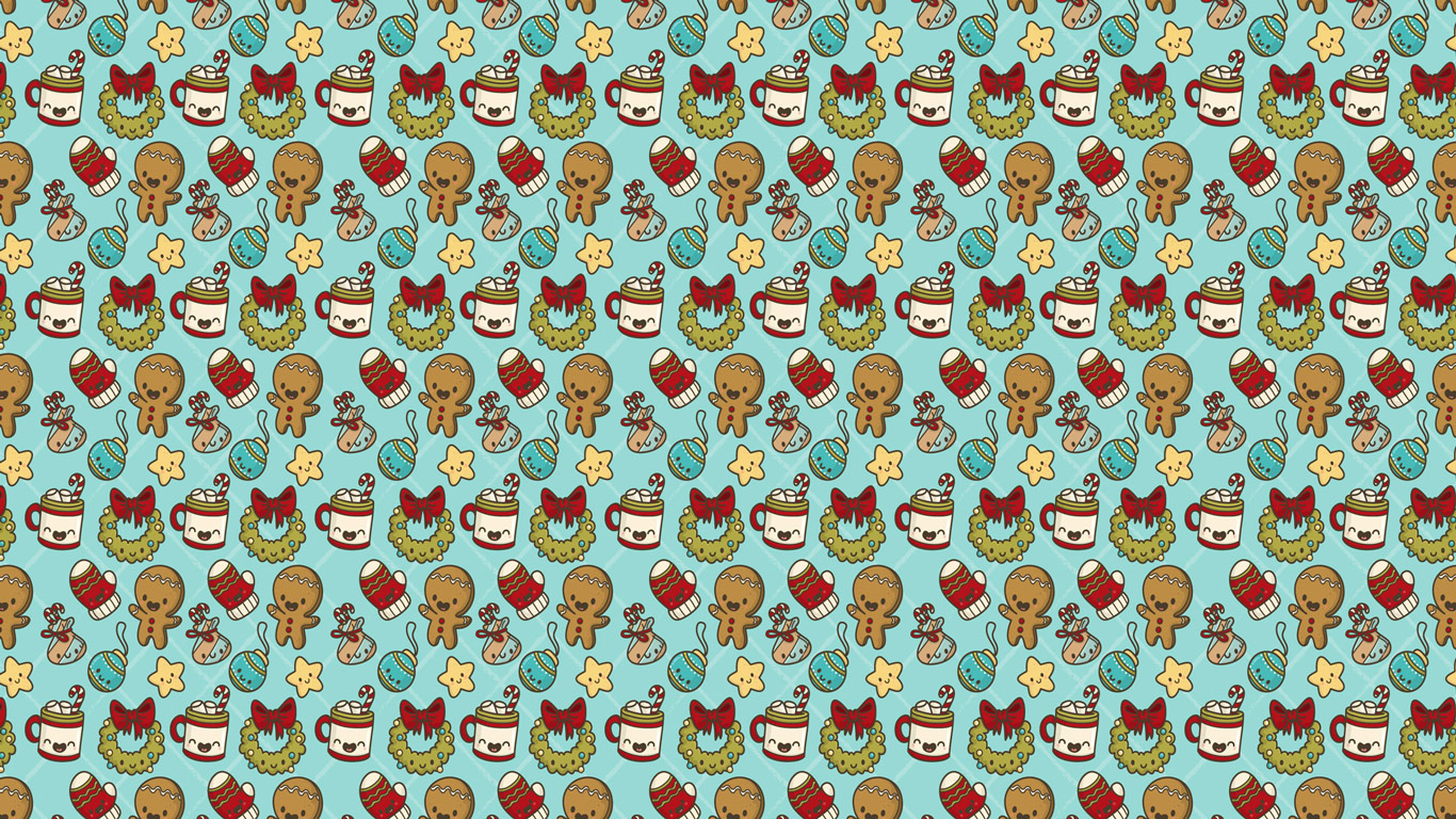 Free Cute Christmas Backgrounds, Computer Desktop Wallpapers, - Cute Christmas Background Free - HD Wallpaper 