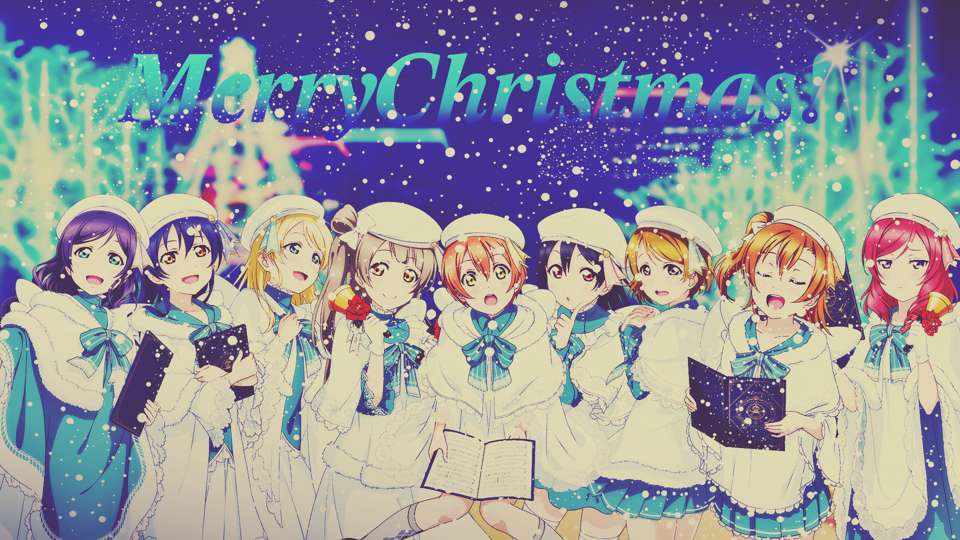 Love Live Merry Christmas - HD Wallpaper 