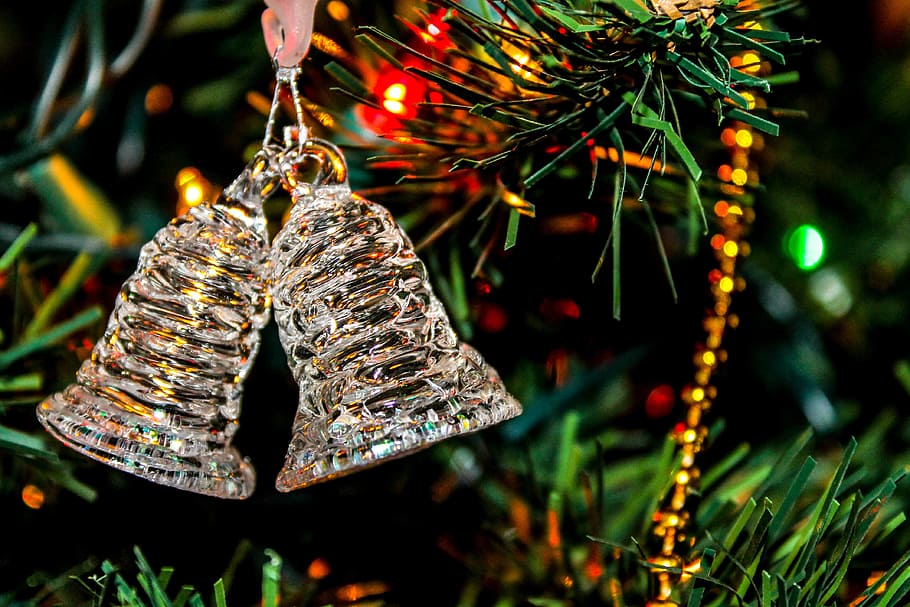 Bell, Tree, Christmas, Holiday, Xmas, Celebration, - Happy December Christmas - HD Wallpaper 