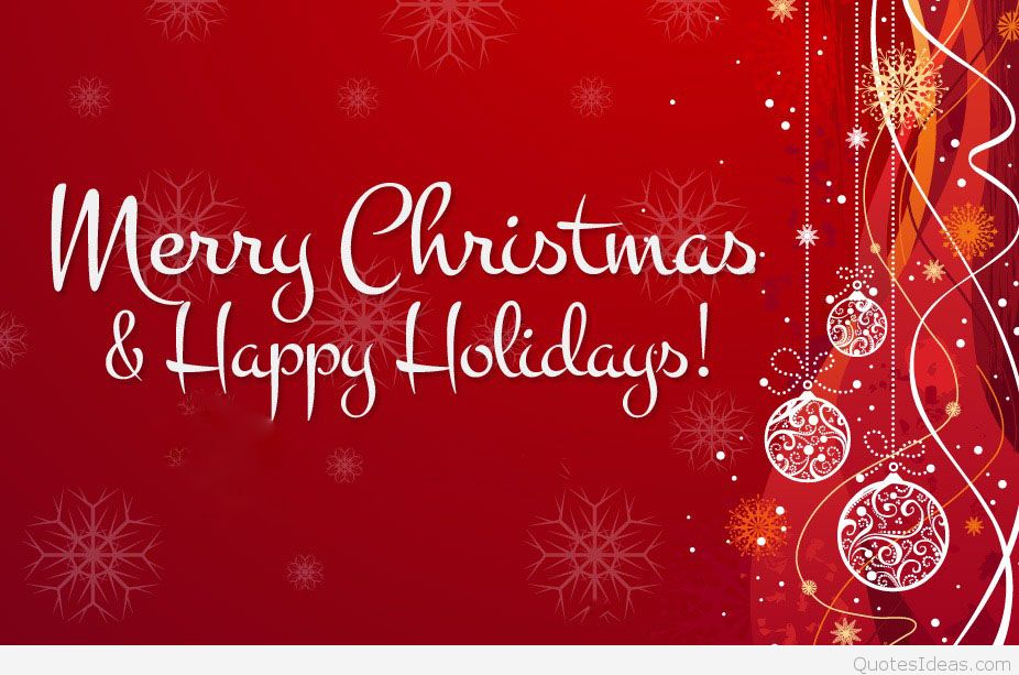 Merry Christmas & Happy Holidays Wallpaper Saying - Clipart Merry Christmas And Happy Holidays - HD Wallpaper 