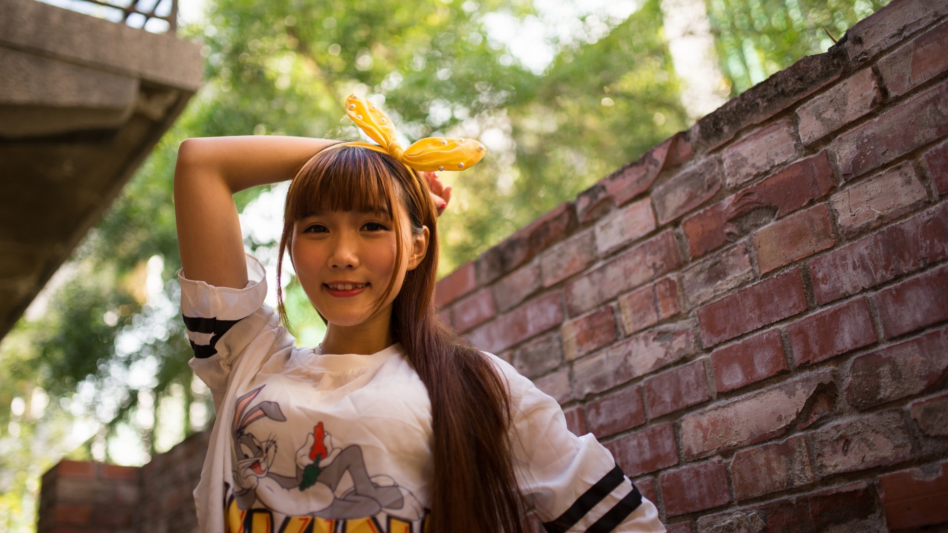 Asian, Women, Smile - Girl - HD Wallpaper 