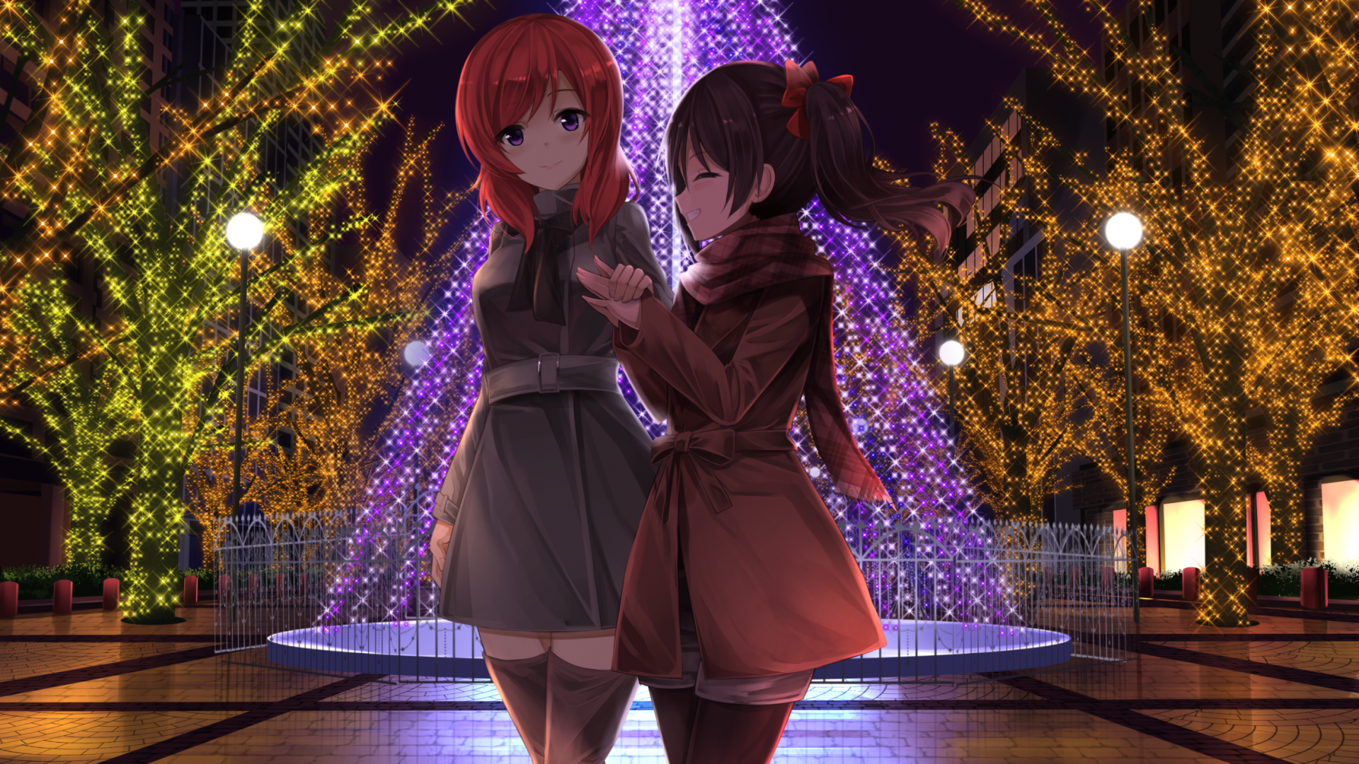 Love Live, Nishikino Maki, Yazawa Nico, Christmas, - Love Live Nico Winter - HD Wallpaper 