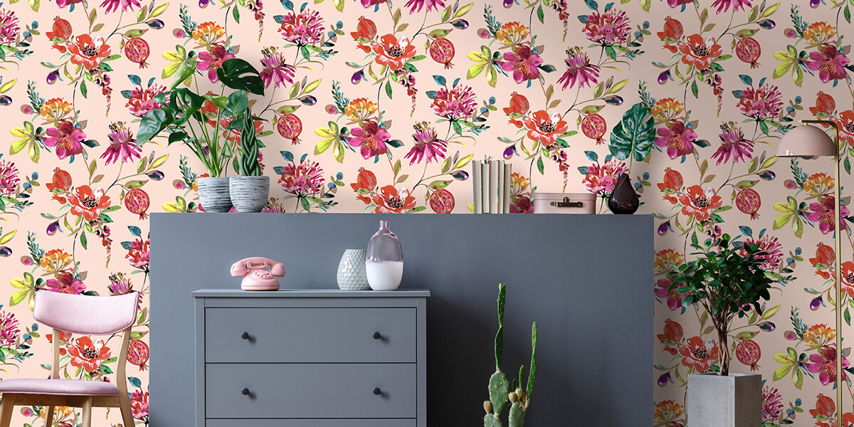 Holden Decor Melgrano Blush Pink - HD Wallpaper 