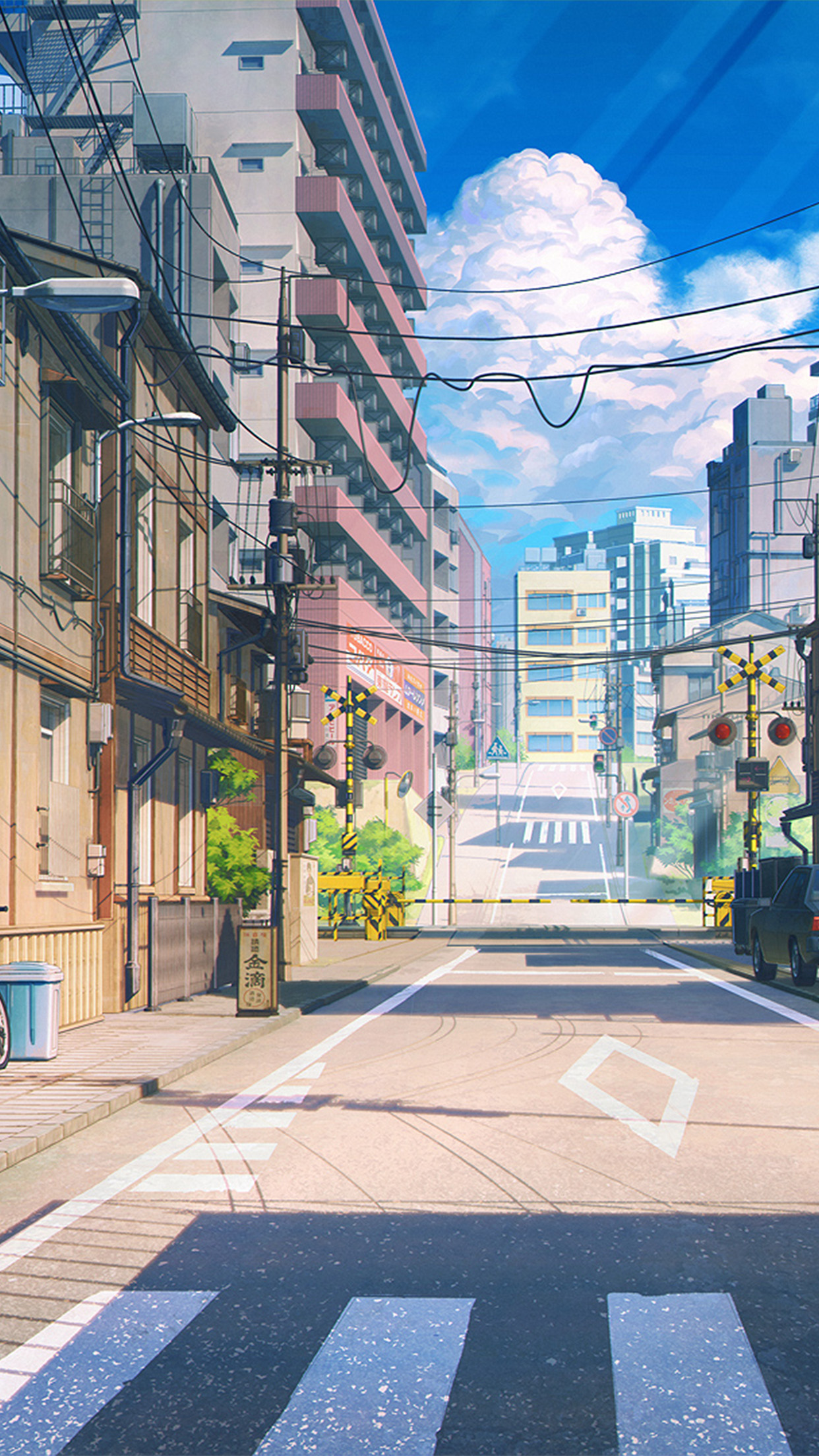 Anime City Wallpaper Phone - HD Wallpaper 