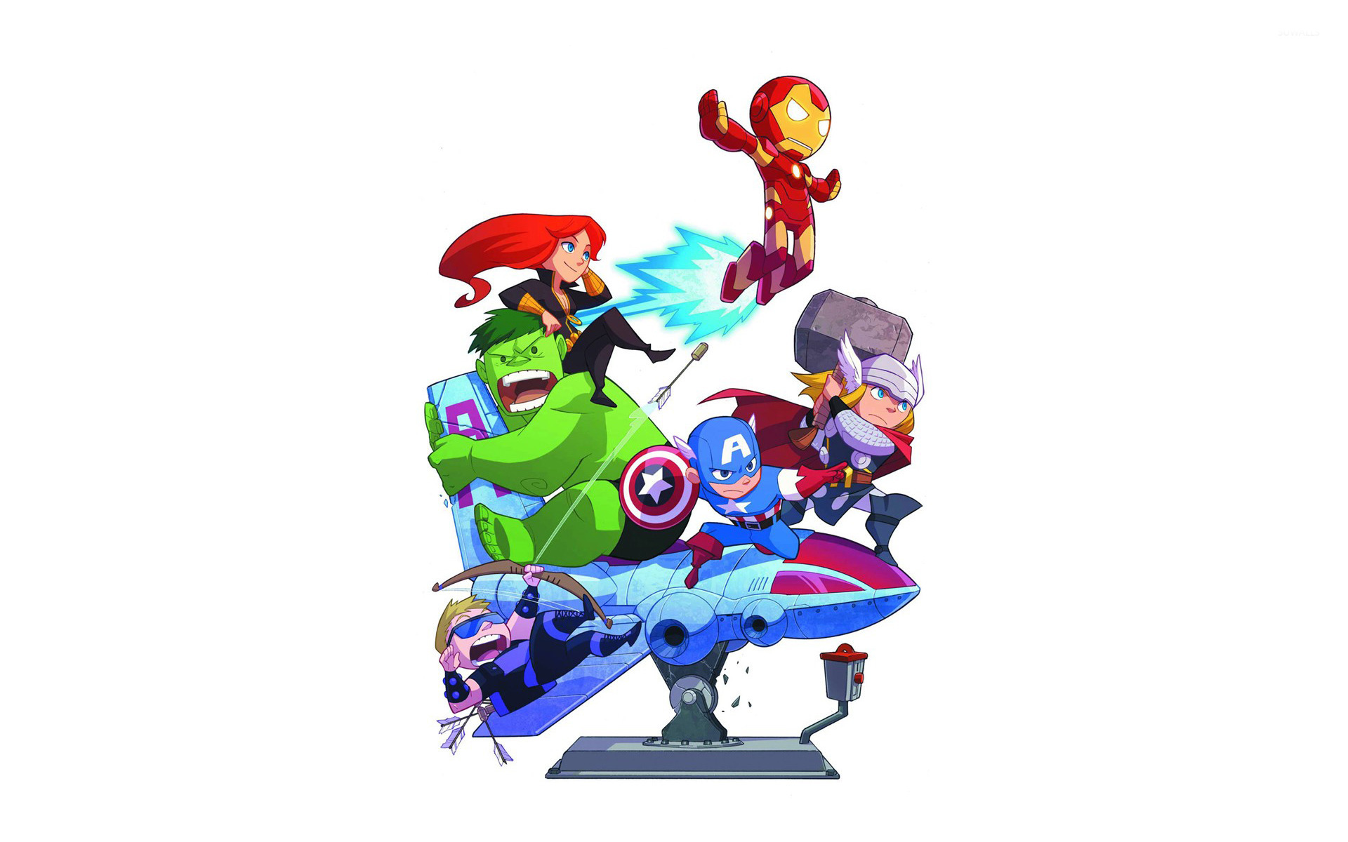 Avenger Wallpaper Cartoon - HD Wallpaper 