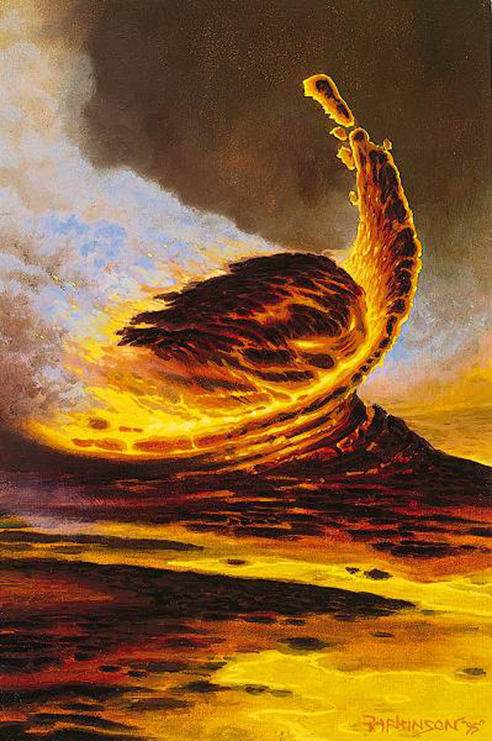 Magma Elemen - Painting - HD Wallpaper 