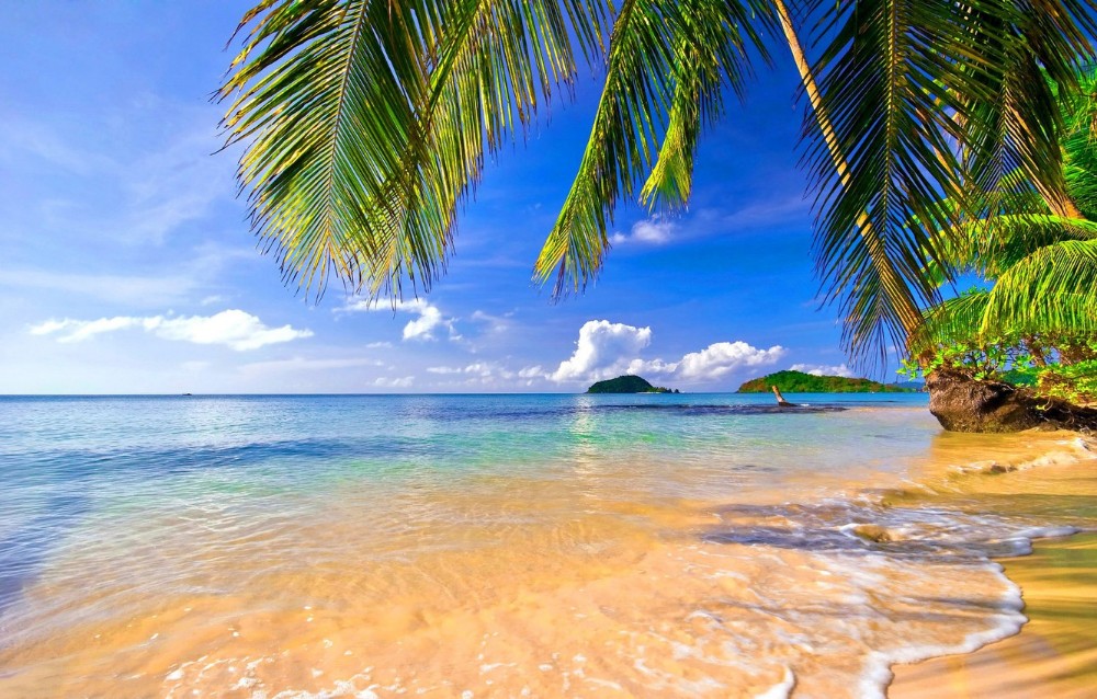 Beach Wallpaper Tropical Beach - HD Wallpaper 