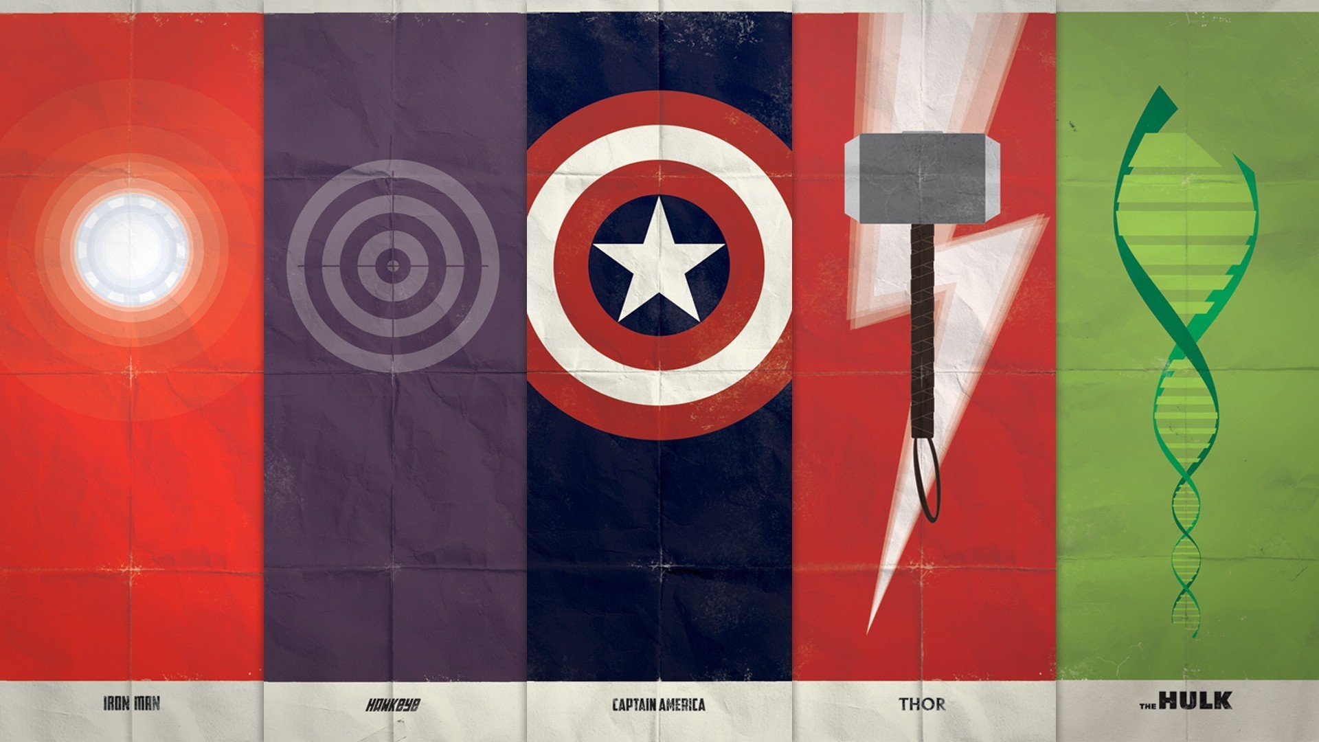 Marvel Superhero Logos - 1920x1080 Wallpaper 