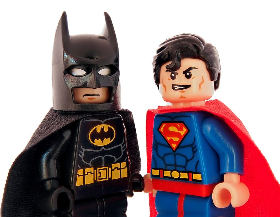 Batman And Superman Lego Minifigures, Superhero, Fast, - Batman Y Superman Lego - HD Wallpaper 