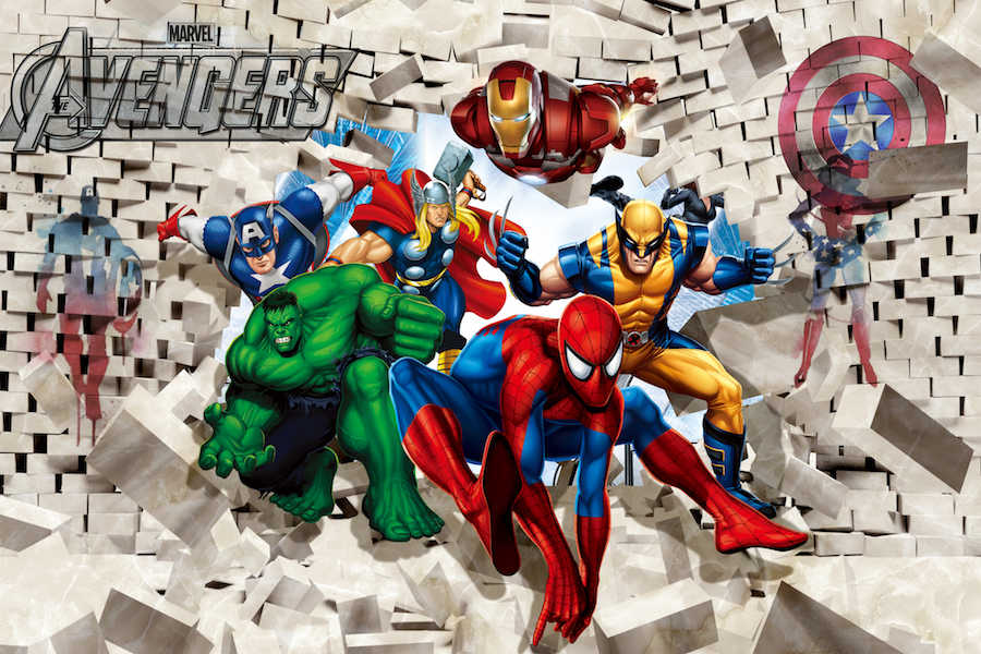 Avengers Wallpaper With Spiderman - HD Wallpaper 