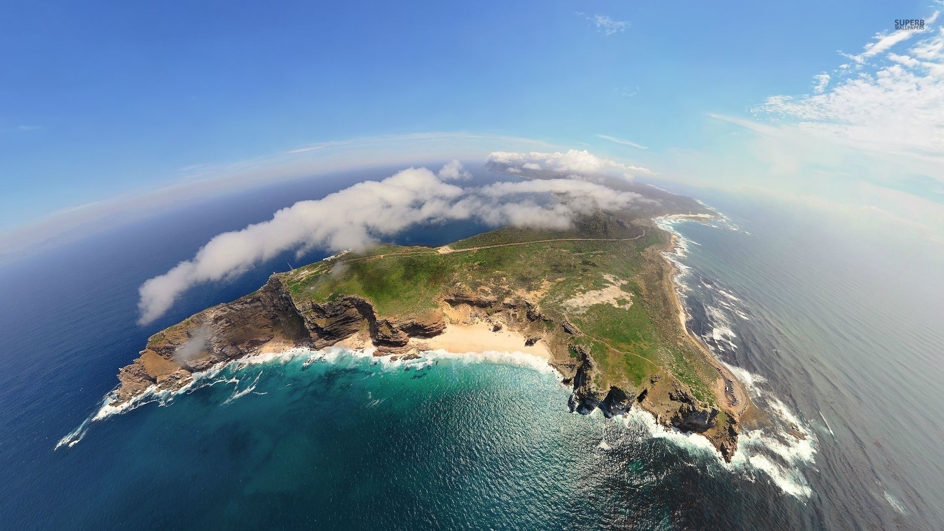 Island View From Ocean - HD Wallpaper 