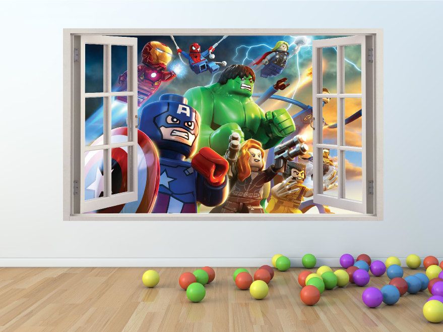 Poster Lego Super Heroes - HD Wallpaper 