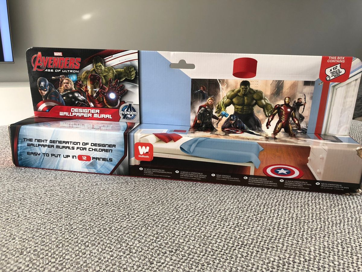 Marvel Avengers Mural Wallpaper, New In Box Featuring - Xbox 360 - HD Wallpaper 