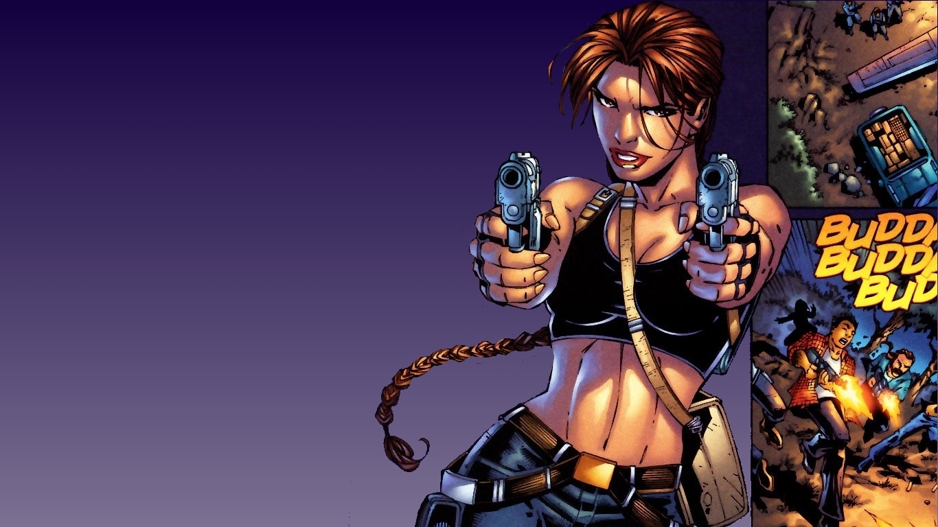 Lara Croft Comic Wallpaper - Lara Croft Tomb Raider Comic - HD Wallpaper 