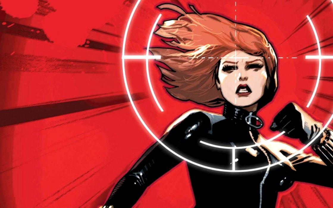 Black Widow Marvel Comic Background - HD Wallpaper 