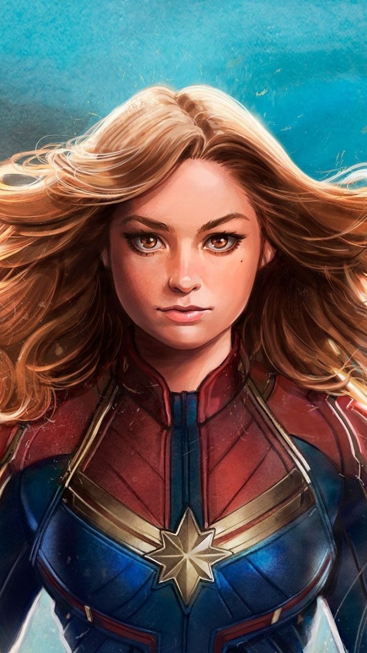 Wallpaper, Superhero, Marvel, Girl, Fan, Captain, Art, - Captain Marvel Fan Art - HD Wallpaper 