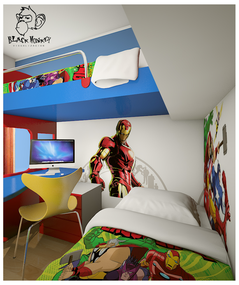 Superhero Toddler Bedding Cool - Cartoon Room Ideas For Boys - 820x976  Wallpaper 