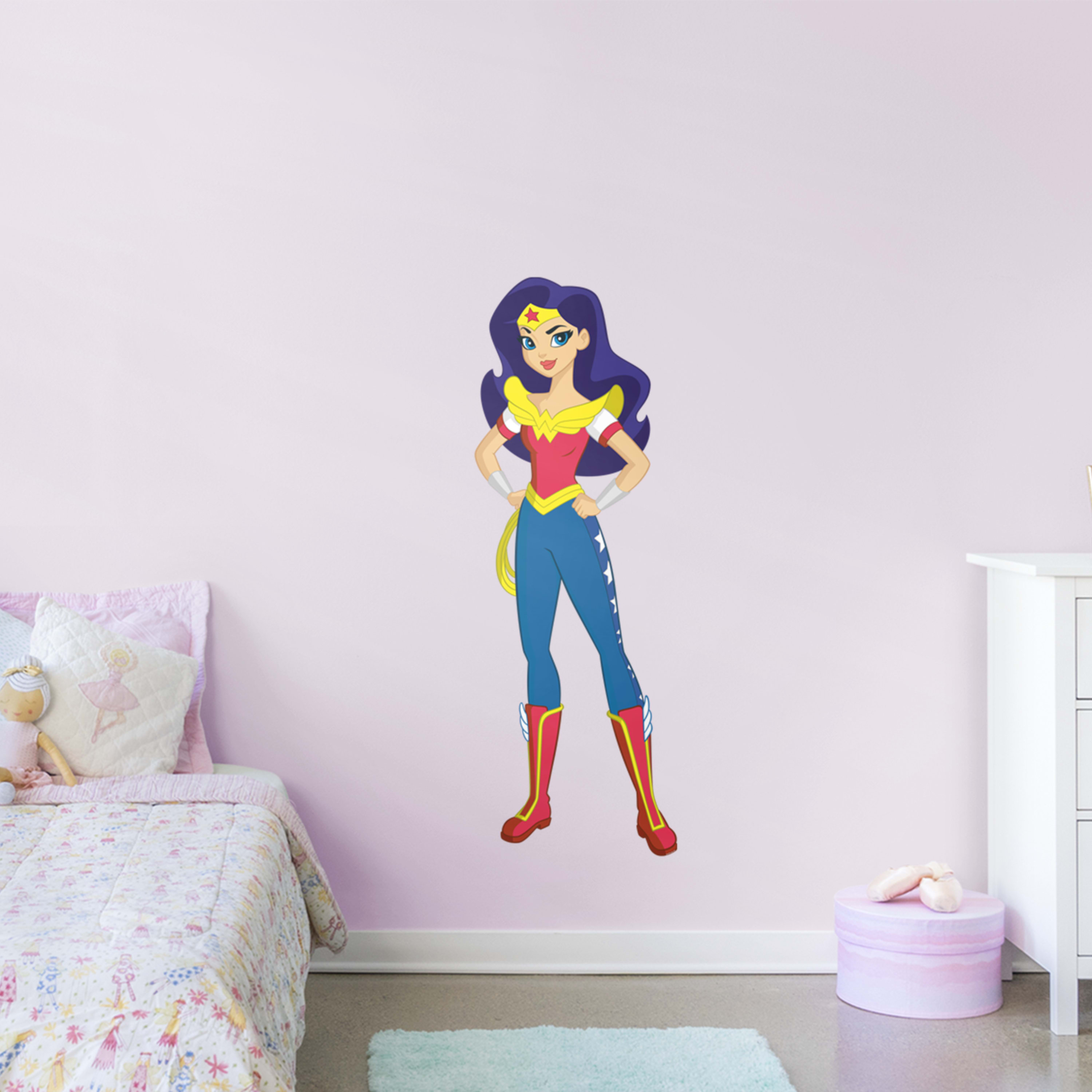 Fathead Wonder Woman Dc Super Hero Girls Giant Officially - HD Wallpaper 