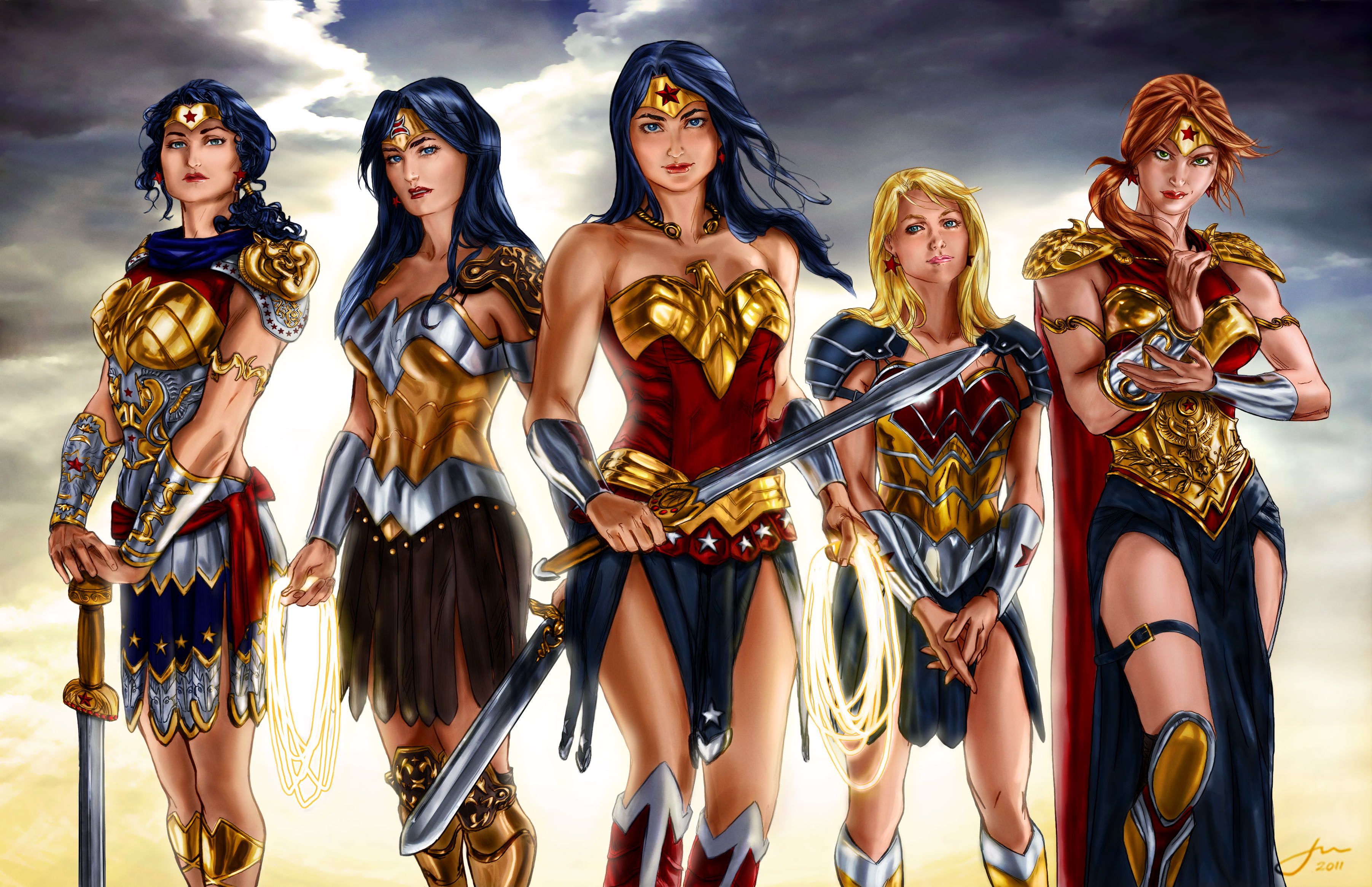 Wonder Woman Family - HD Wallpaper 