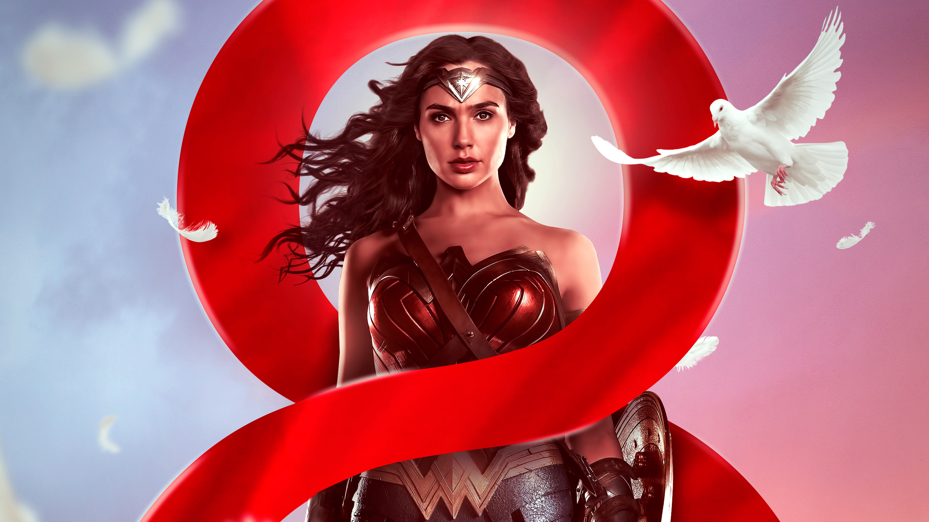 Wonder Woman Poster Design 4k - HD Wallpaper 