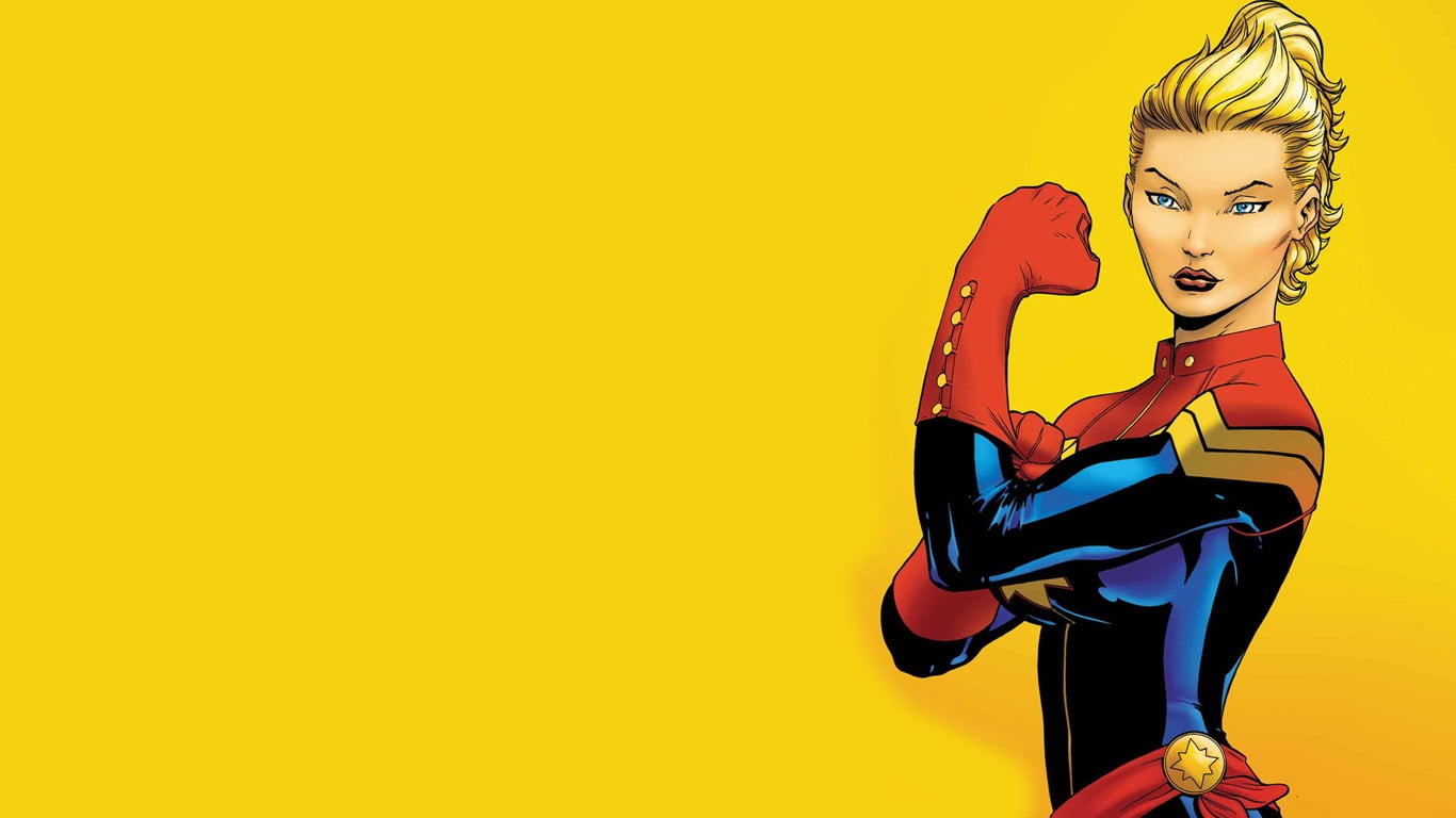 Captain Marvel Dessin Comics - HD Wallpaper 