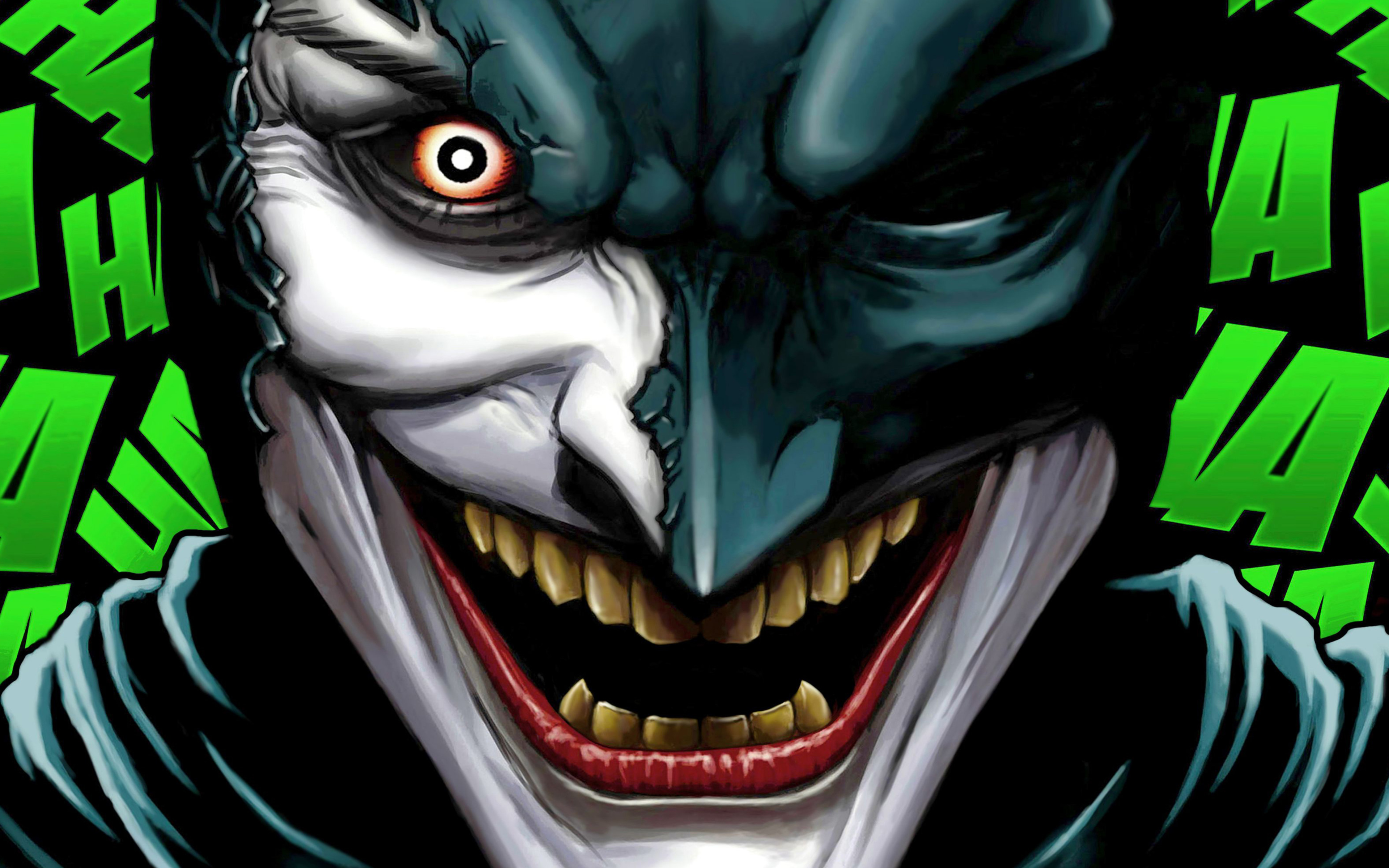 Batman Vs Joker, Artwork, Superheroes, Joker, Batman, - Joker Batman Artwork - HD Wallpaper 
