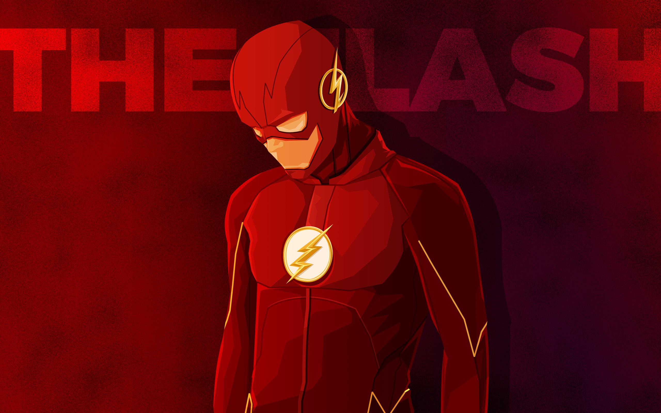 Flash, Minimal, Superheroe, Justice League, The Flash - Fond D Écran The Flash - HD Wallpaper 