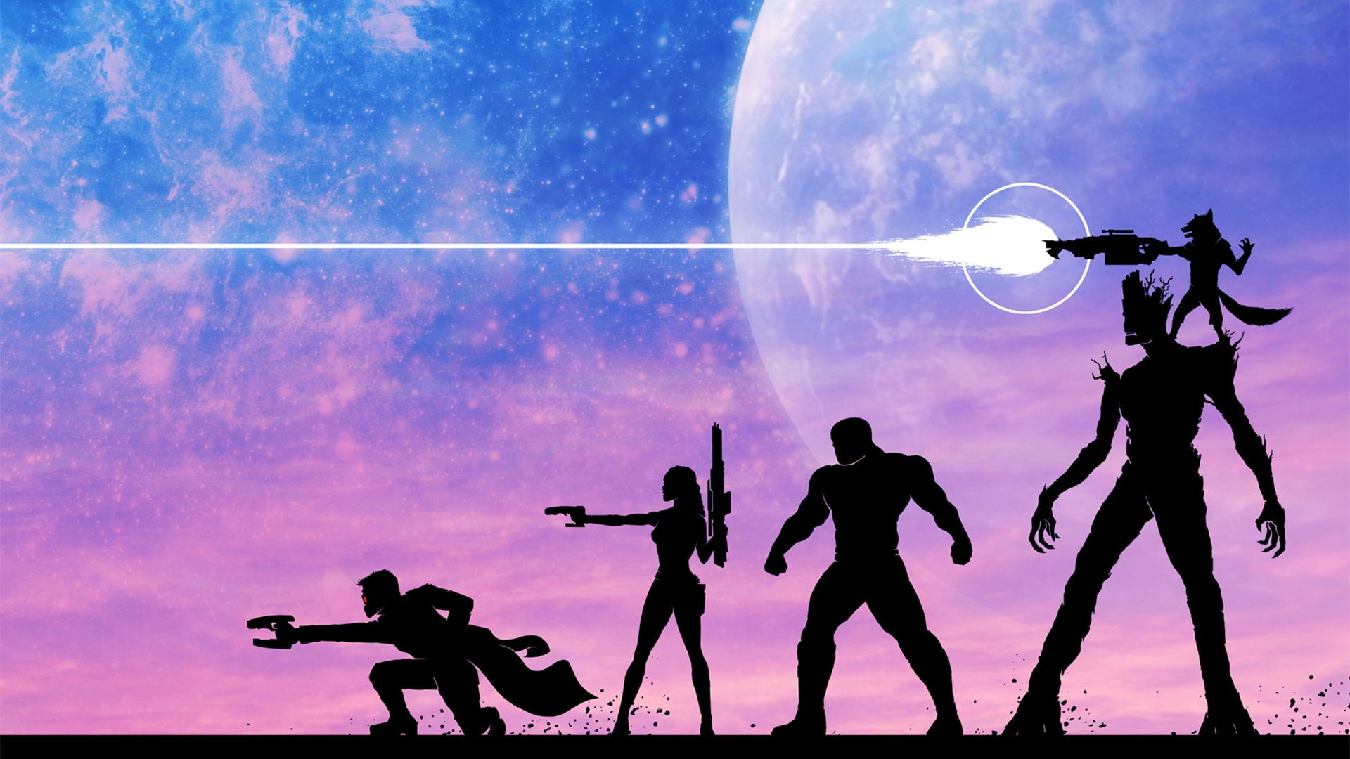 Marvel Wallpaper Guardians Of The Galaxy - HD Wallpaper 