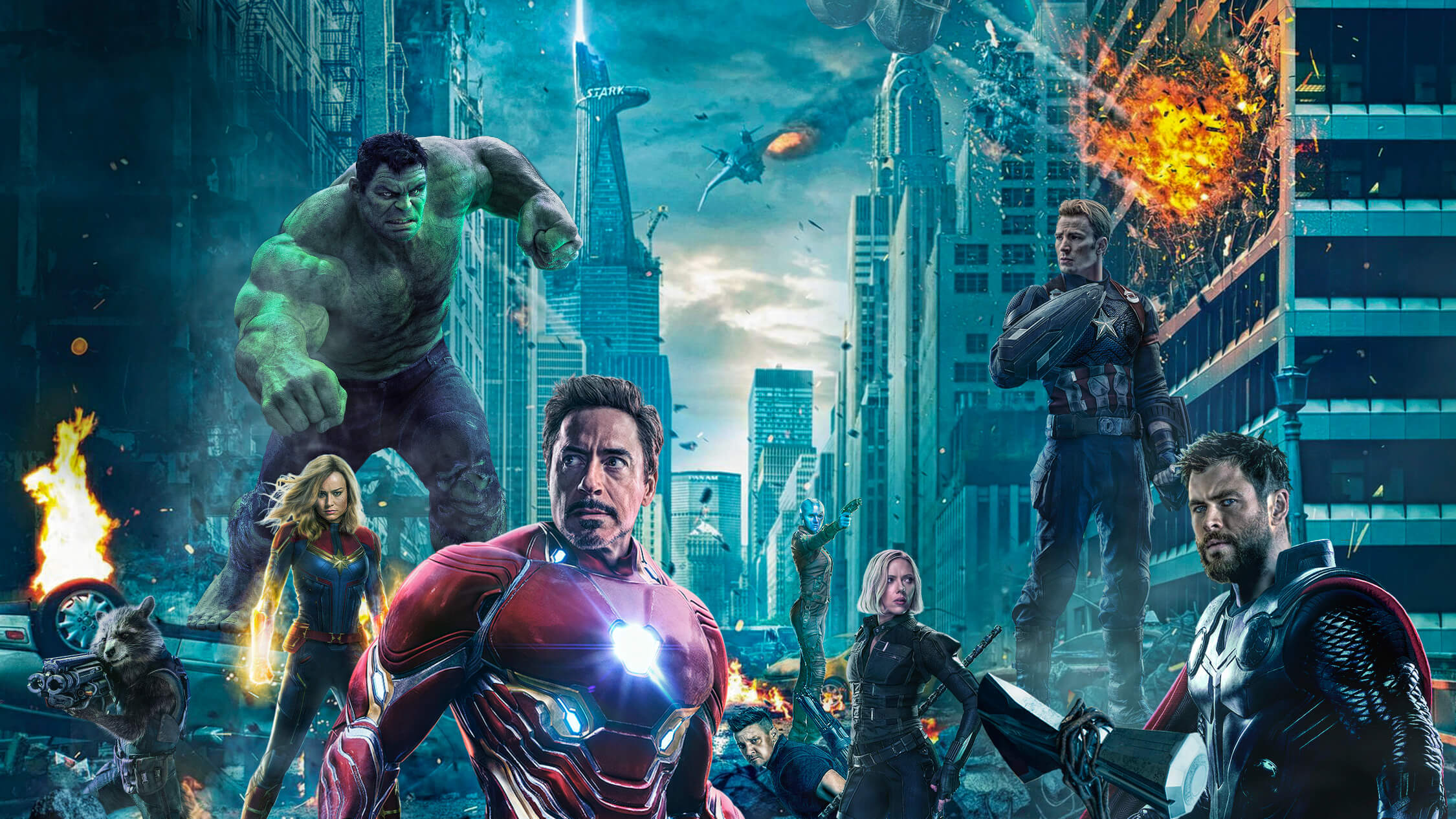 Movie Avengers Endgame The Avengers Nebula Iron Man - Avengers Endgame - HD Wallpaper 