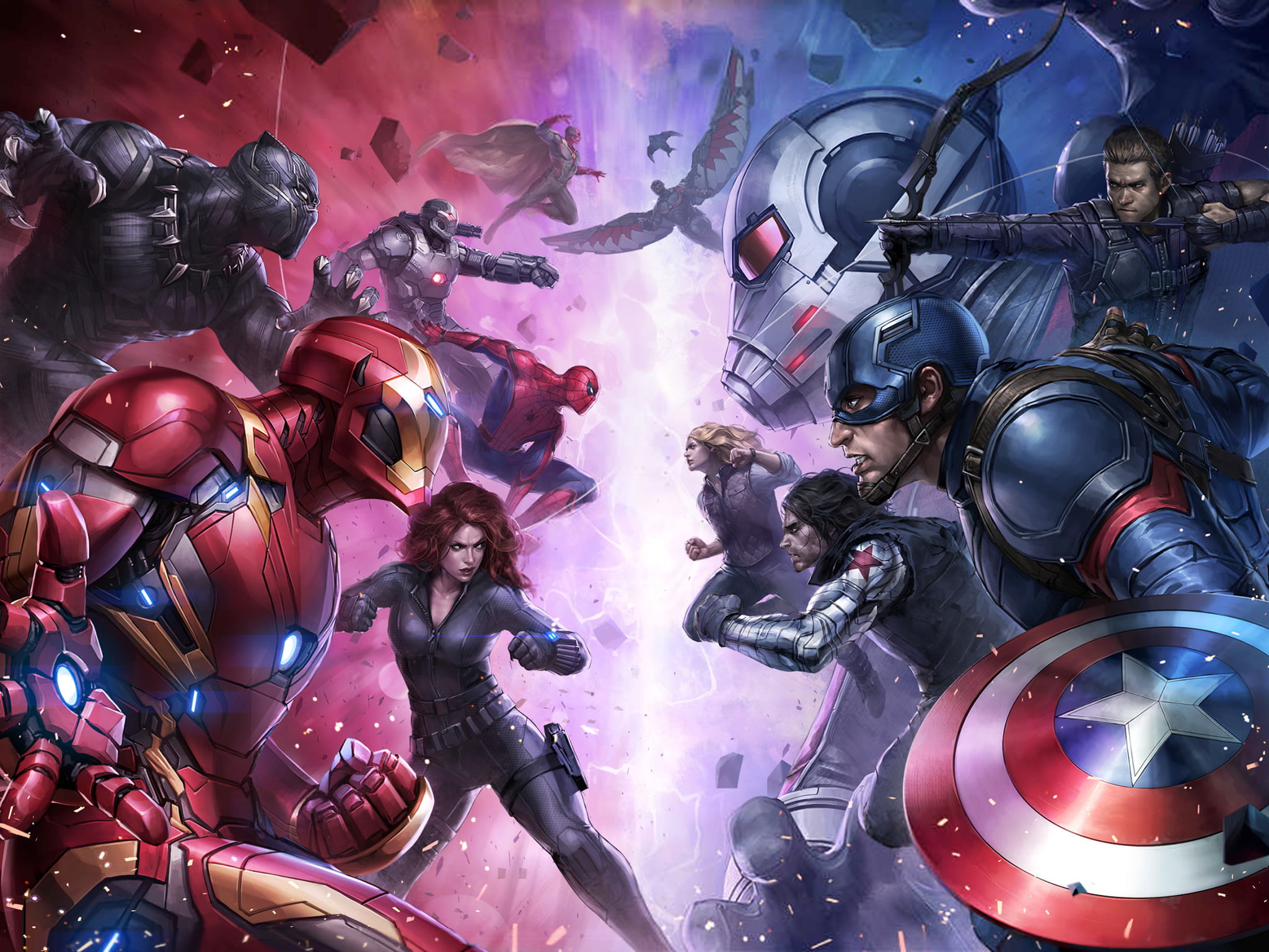 Marvel Future Fight Civil War - HD Wallpaper 