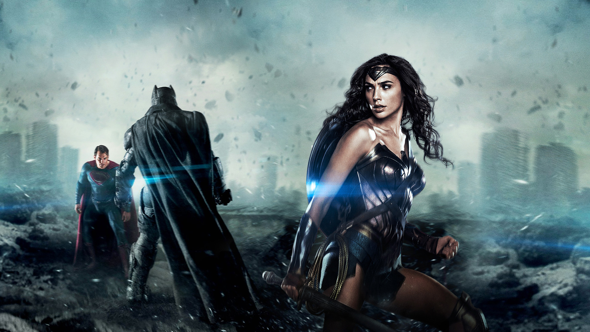 Batman Background - Wonder Woman Justice League Movie 2016 - HD Wallpaper 