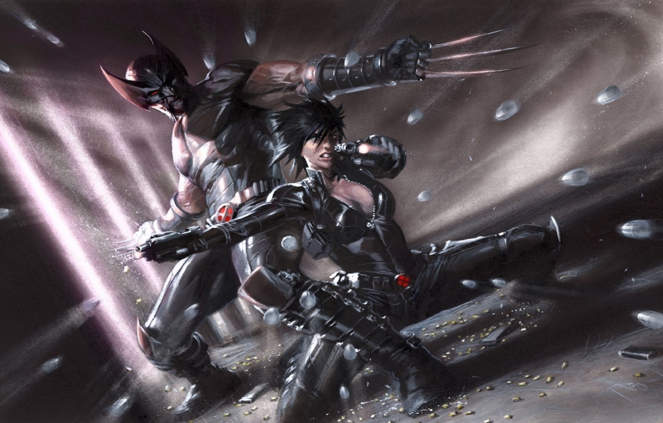Photo Wallpaper Wolverine, Marvel, Comics, Domino, - Gabriele Dell Otto Wolverine - HD Wallpaper 