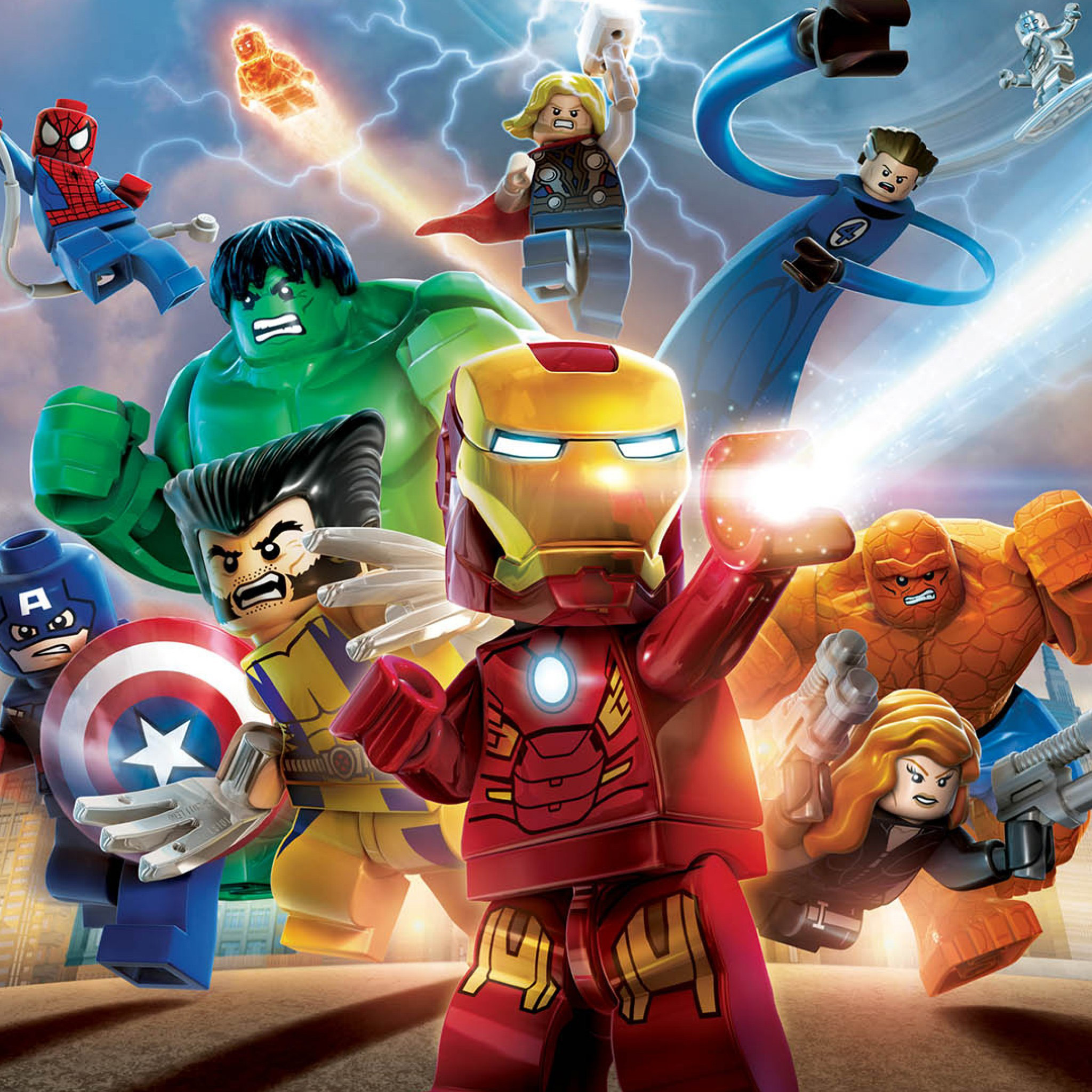 Lego Marvel Avengers Wallpaper - Lego Avengers Wallpaper Hd - HD Wallpaper 