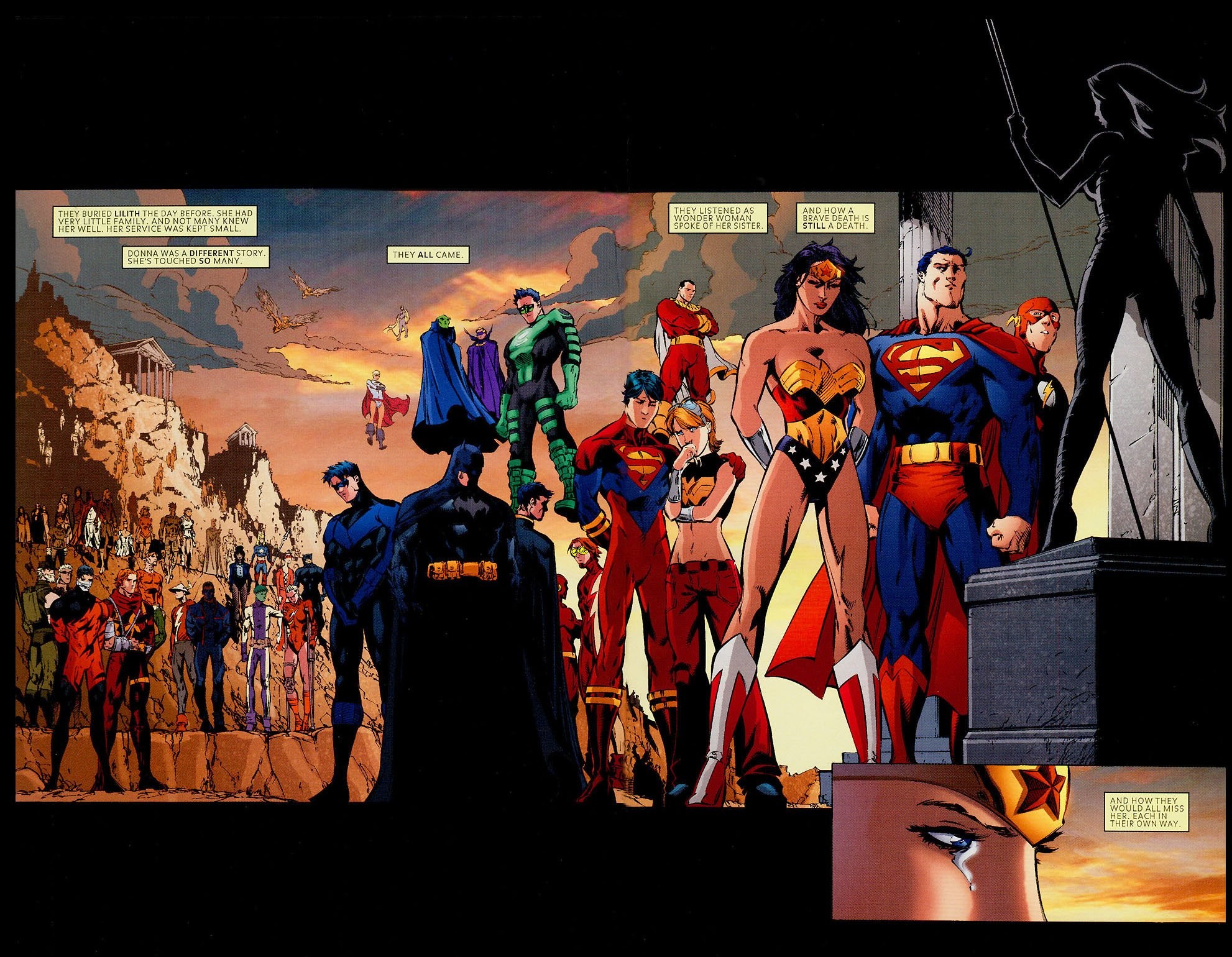 1982x1540, Teen Titans Animation Action Adventure Superhero - Dc Donna Troy Death - HD Wallpaper 