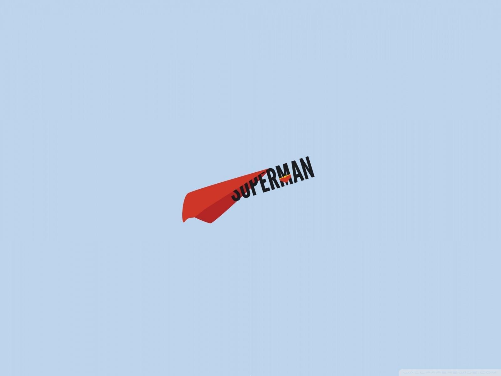 Superman Minimalist - HD Wallpaper 