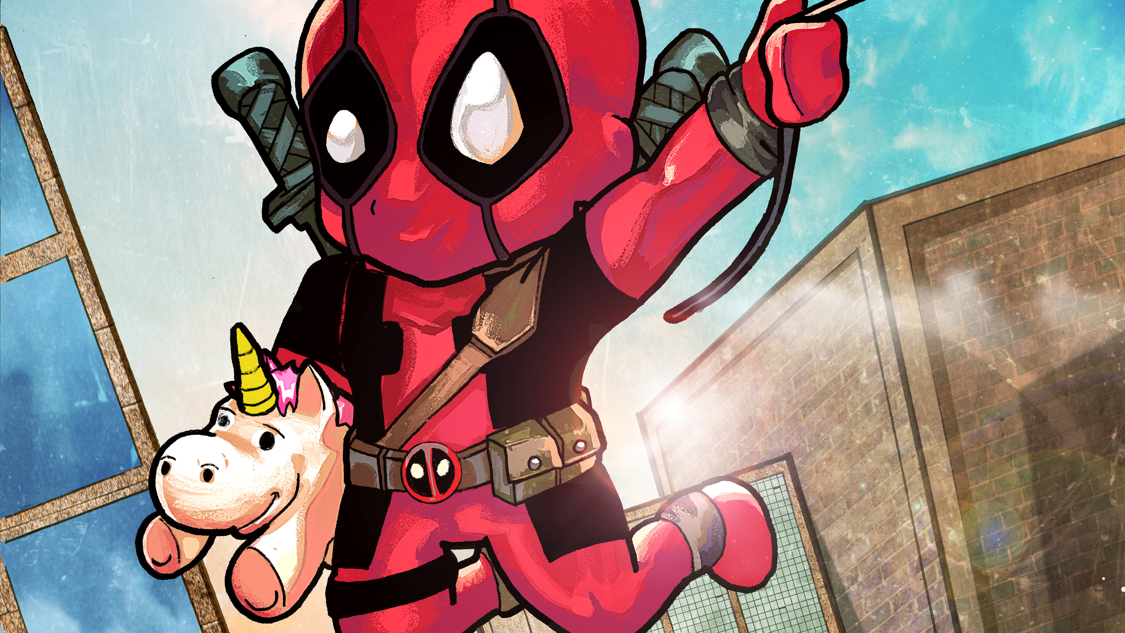 Chibi Deadpool 4k - Fondos De Pantalla Deadpool 4k - HD Wallpaper 