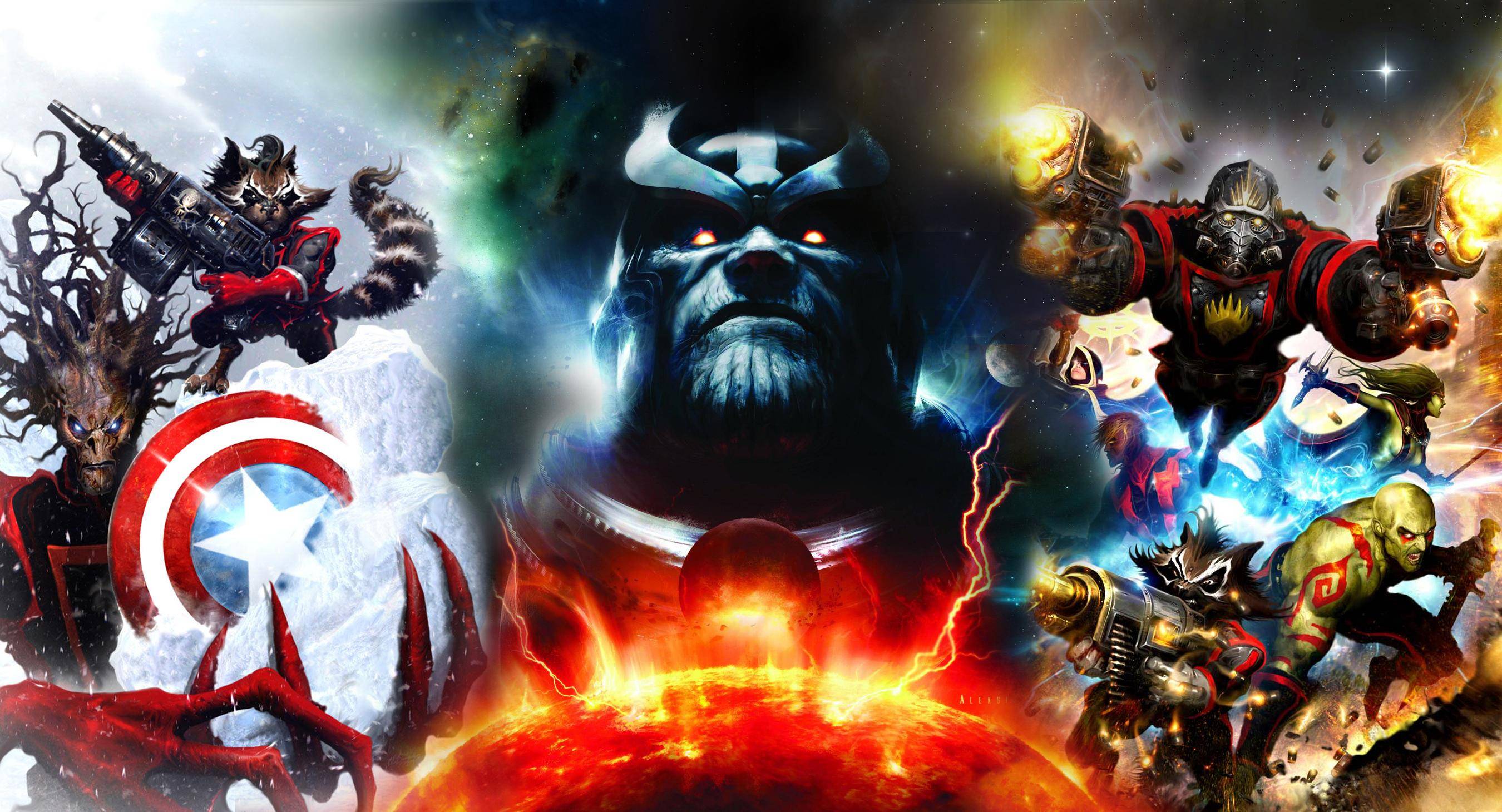 Marvel Wallpaper App - Thanos Battle Wallpaper Hd - HD Wallpaper 