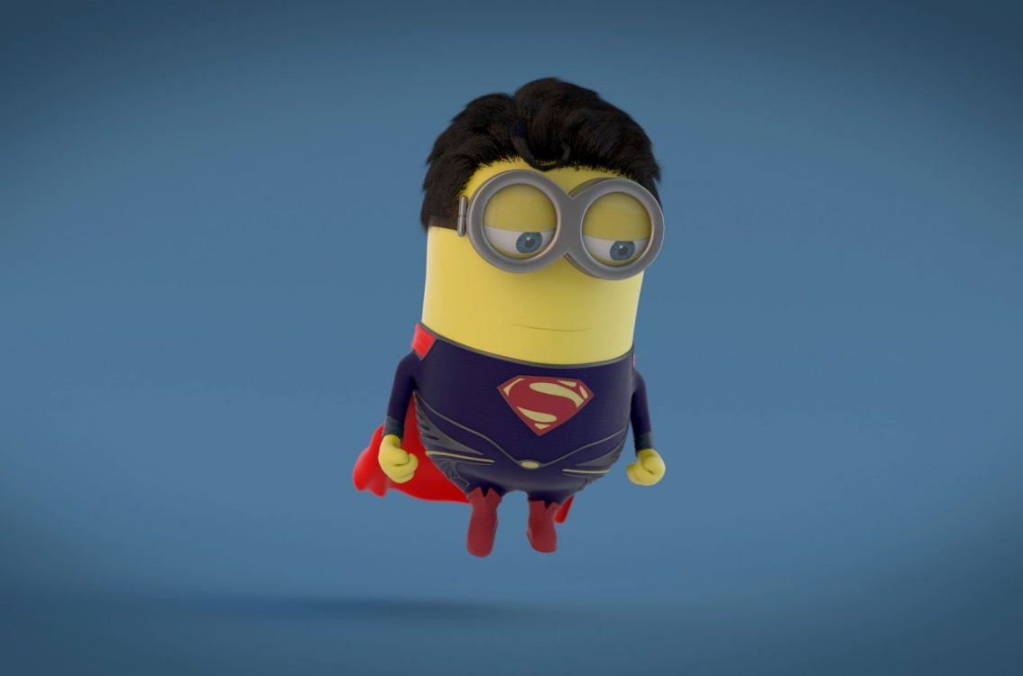 Minions In Superman - HD Wallpaper 