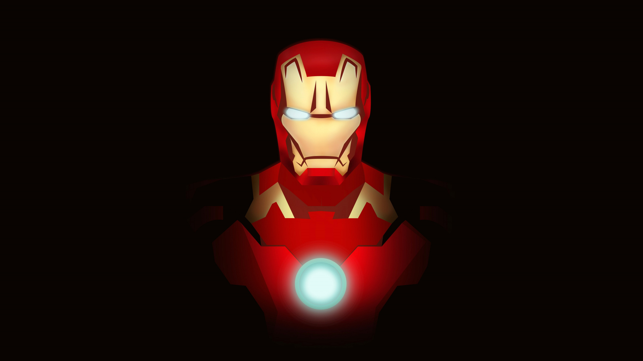 Iron Man, Fan Art, Minimal, 2019, Wallpaper - Iron Man Black Background - HD Wallpaper 