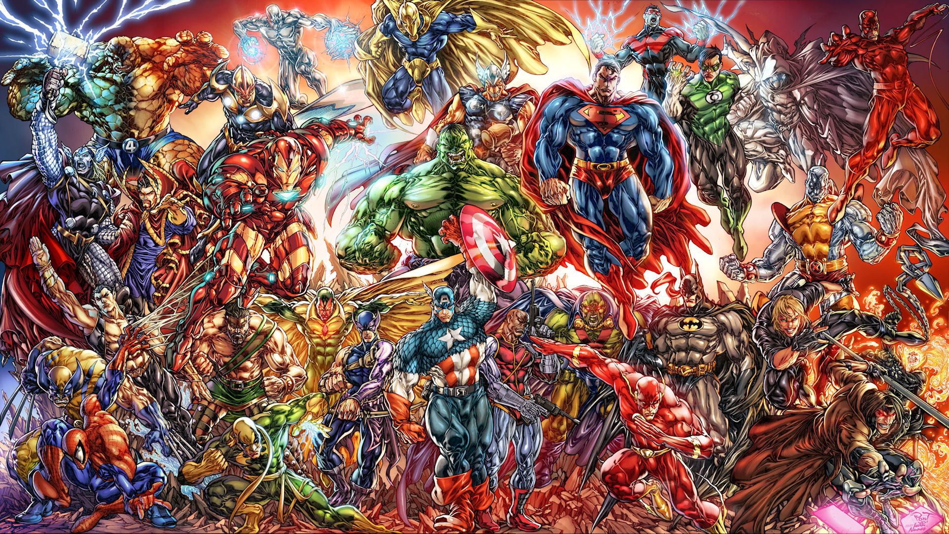 Marvel Comics Background Hd - HD Wallpaper 