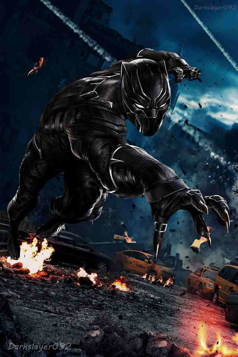 Black Panther Superhero Marvel Comics Wallpapers Hd - Marvel Wallpaper Black Panther - HD Wallpaper 