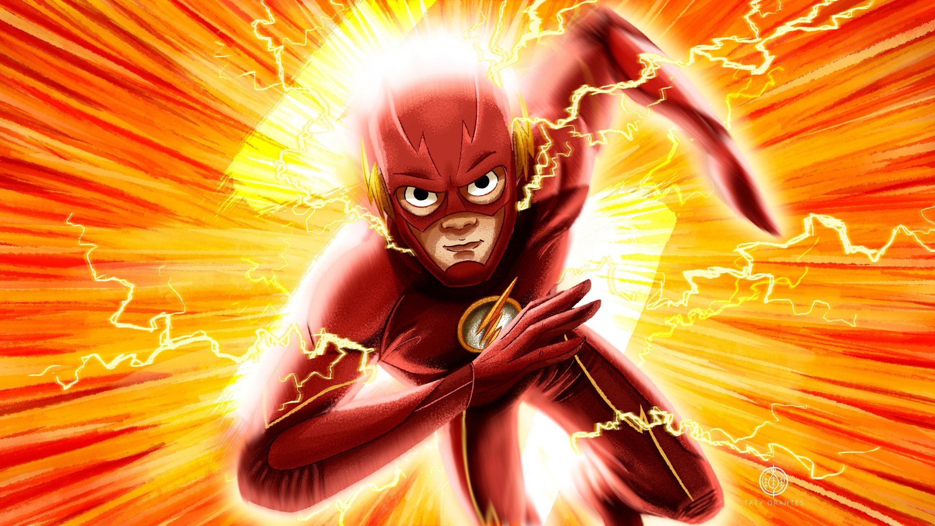Flash, Run Flash Run, Fan Art, Dc Comics, Wallpaper - Flash Running Fan Art - HD Wallpaper 