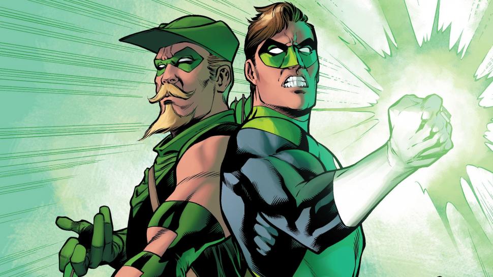Green Lantern Dc Green Green Arrow Hd Wallpaper,cartoon/comic - Dc Green Arrow And Lantern - HD Wallpaper 