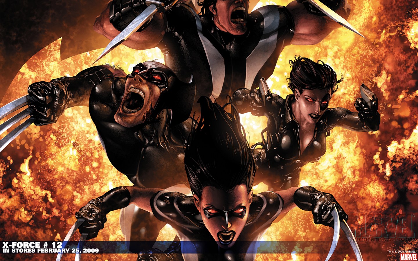 Marvel Comics Widescreen Wallpaper Collection 1440*900 - Clayton Crain X Force #6 - HD Wallpaper 